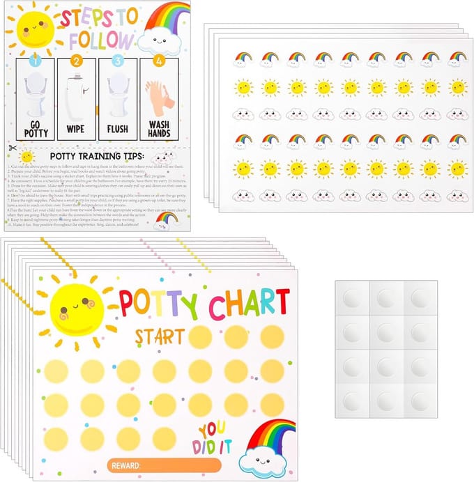 Potty Training Schema met Beloningsstickers voor Kinderen - Succes Motiverend