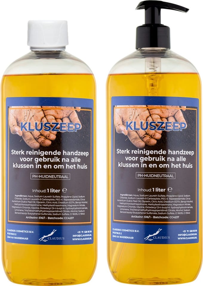 Kluszeep 1 liter - met gratis pomp - set van 2 stuks