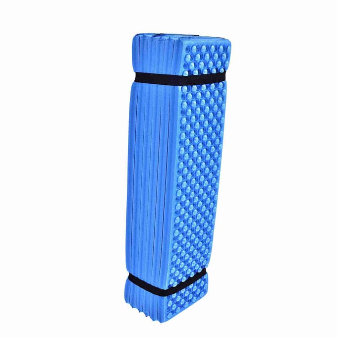 Tapis de Camping en mousse d'extérieur, tente de plage pliante, matelas imperméable Blue