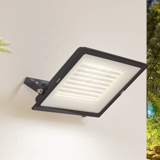 Prios LED buitenspot Maikel, 200W, 16000lm, metaal