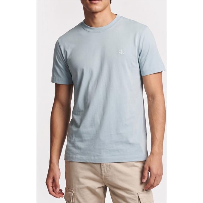Calvin Klein Ss Easy Monogram Tee Winter Sky Taglia: S | Magliette basic Outlet | Uomo