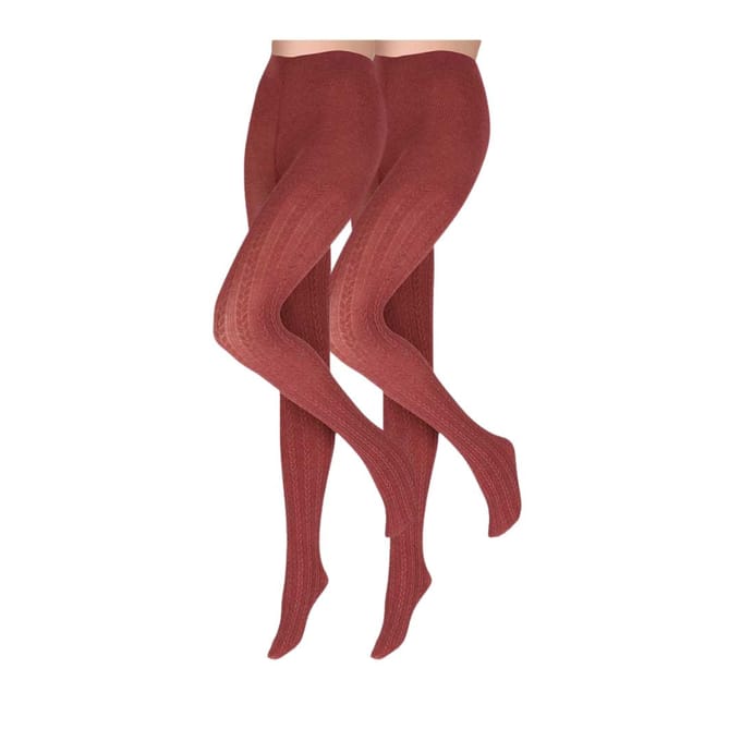 Sarlini - Dames kabel - Modal panty - 2-Pak - Bordeaux / S/M