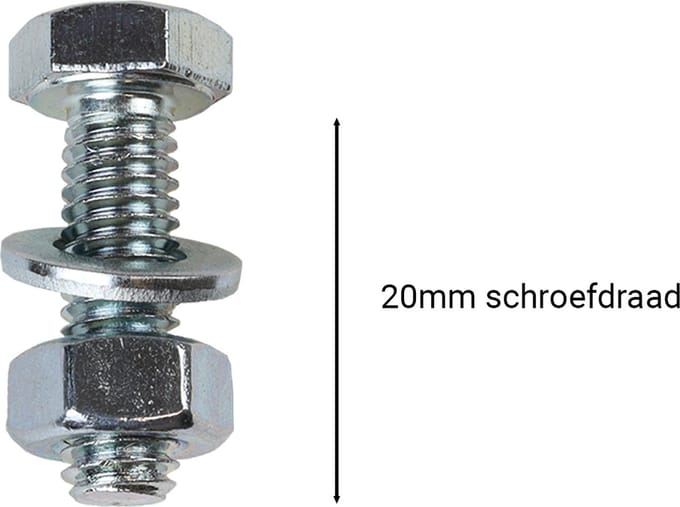 Tapbouten Verzinkt M6 x 20 mm | 200 stuks