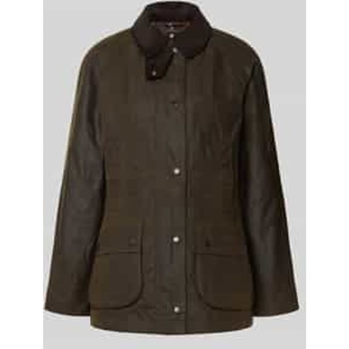 Shaped fit gewaxt jack van puur katoen, model 'CLASSIC BEADNELL'