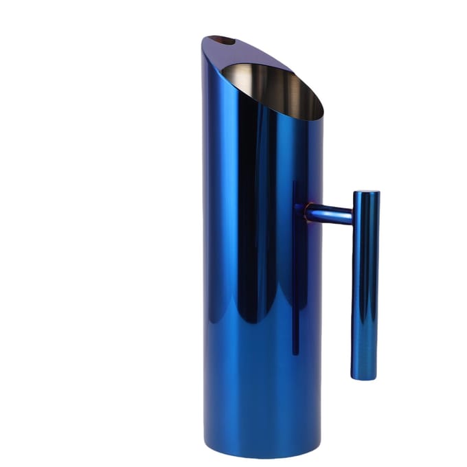 304 Roestvrij Staal Waterkan Kruik 1.5L Moderne Kan met Handvat Drankcontainer voor IJsthee, Warme Thee, Sap, Koffie blauw