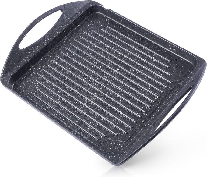 Grillplaat Graniet GRANDE 34x26,5 cm - Bakplaat - Ovenplaat - Grillpan - Grill - Pan - Steakpan