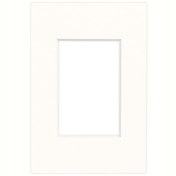 Mat 10x15 cm (voor foto's 6x9 cm) - Sneeuwwit
