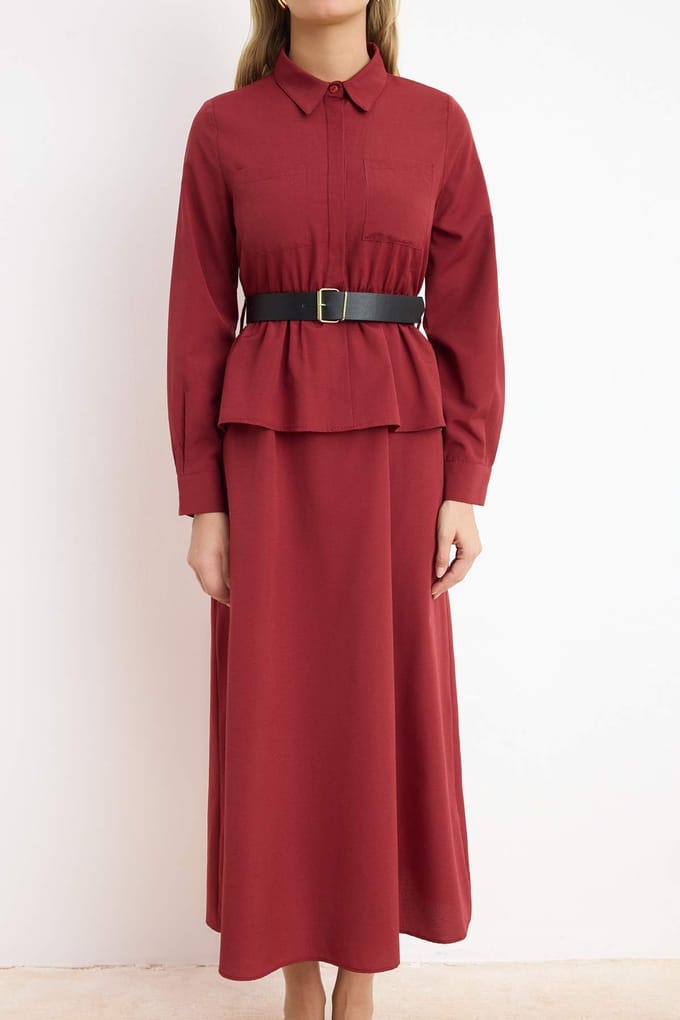 Dames maxi-jurk, plat model, lang, casual/dagelijks, A-lijn model, geschikt voor hijab