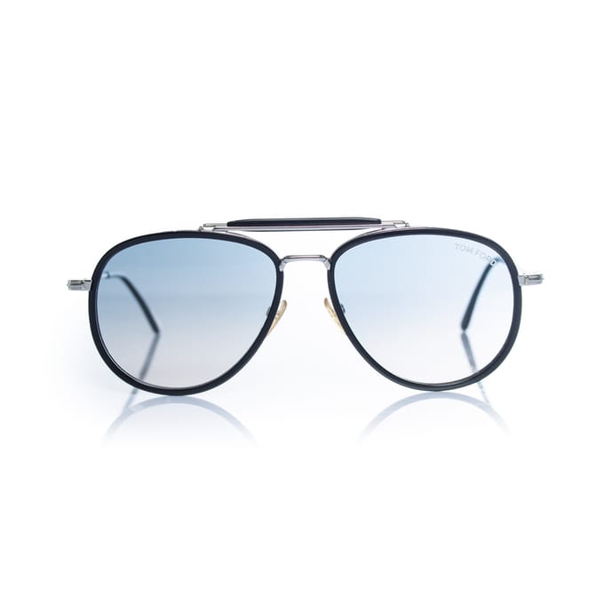 Tom Ford, zwarte metalen Tripp aviator