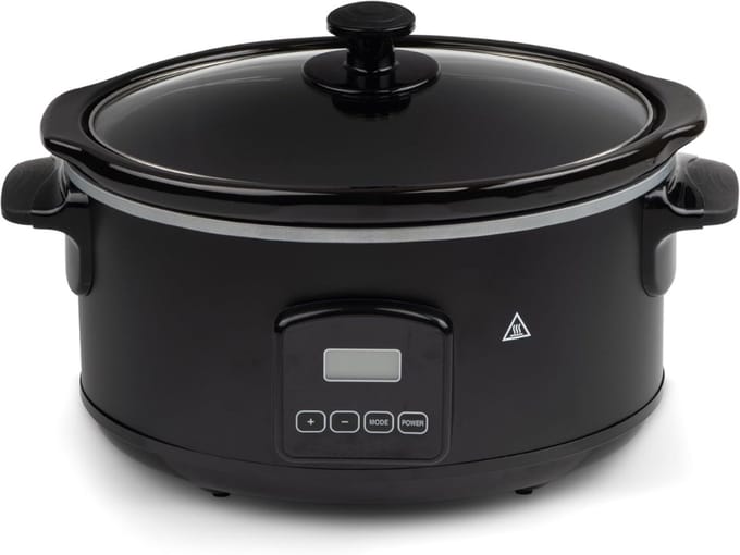 VLSelect® Slowcooker Met Timer - Keramische Binnenpan - Warmhoudfunctie - 6 Liter