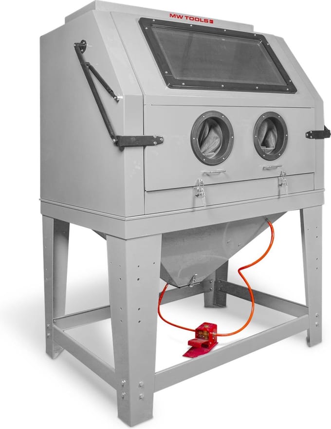 Professionele straalcabine 990 L met afzuiging MW Tools CAT990
