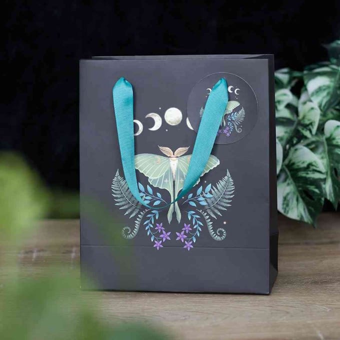Something Different - 23cm Medium Luna Moth Cadeautas - Multicolours