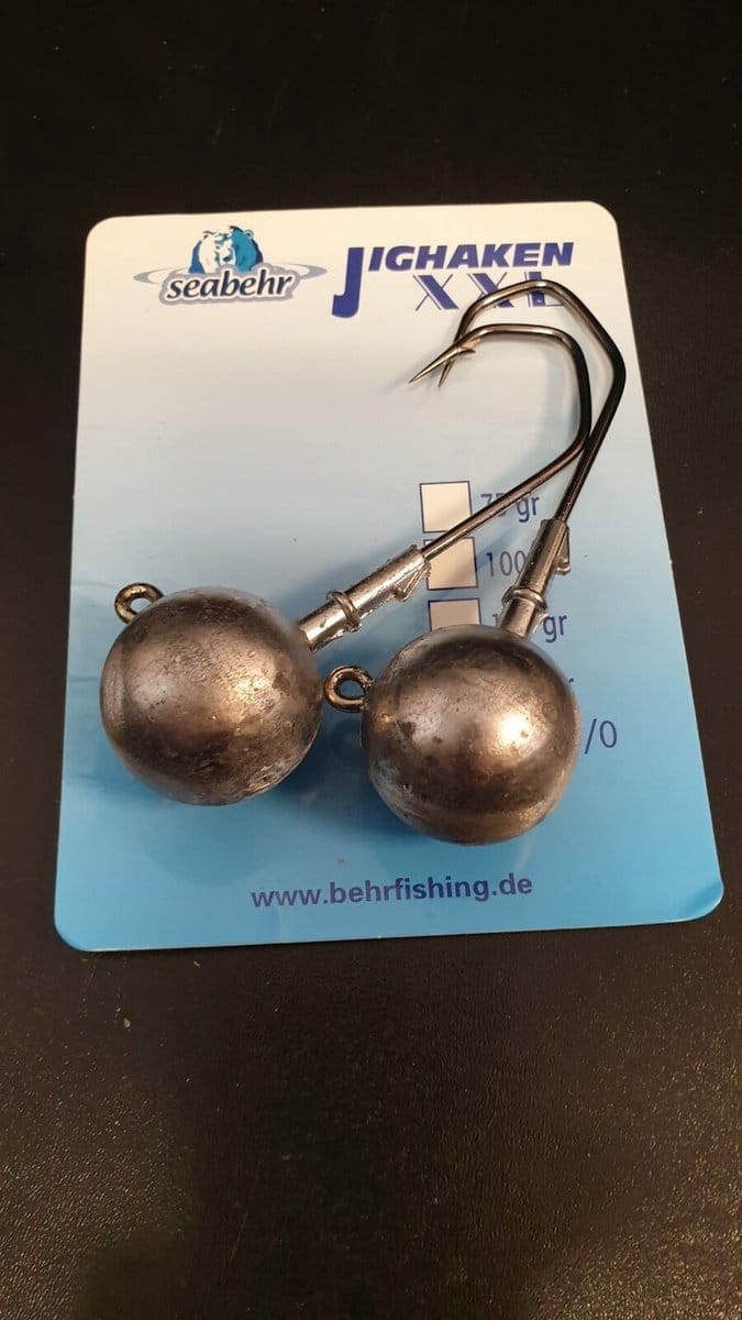 Seabehr Jighead met XXL haak | haakmaat 10/0 | 100gr.