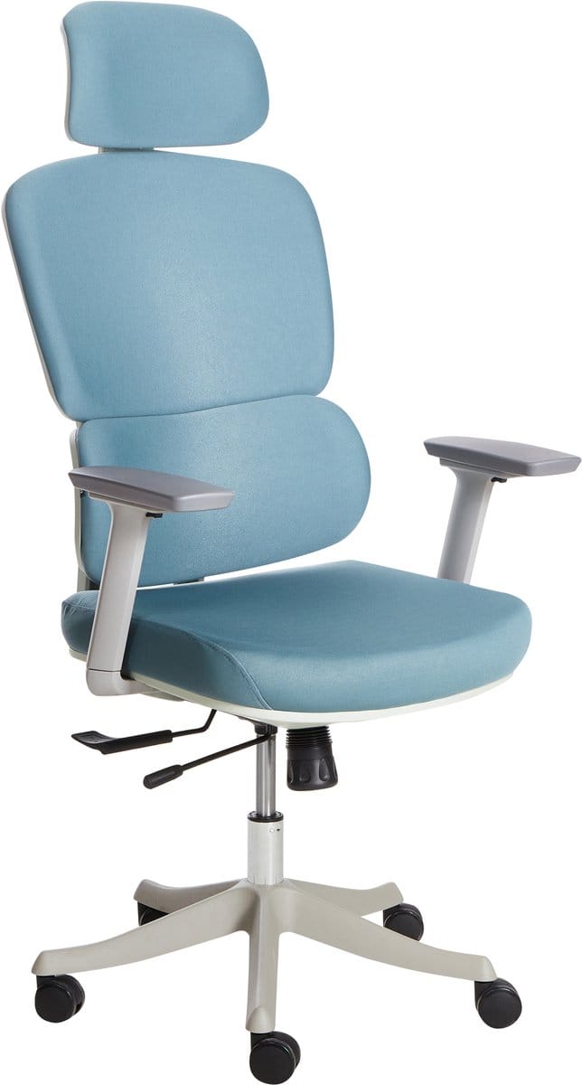 VISCOUNT - Bureaustoel - Blauw - Polyester