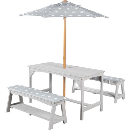 roba Kinder tuinset met parasol (Grijs)