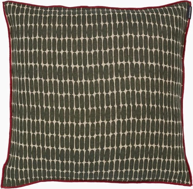 Marimekko - Alku - Kussenhoes - Katoen - Bruingroen - 40x40 cm