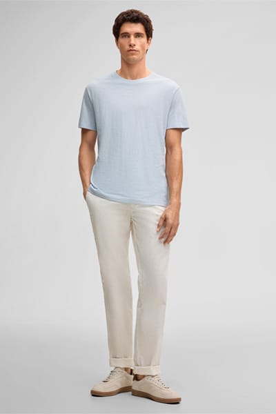 T-shirt Colin, lichtblauw
