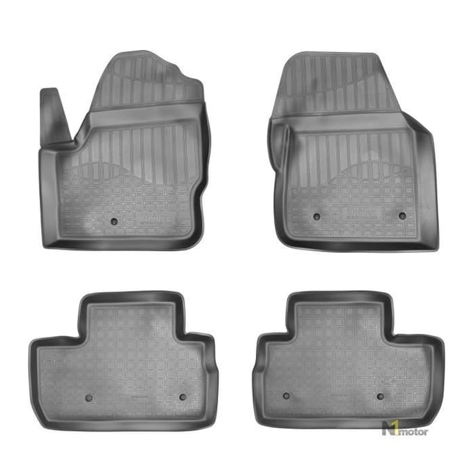 TPE Rubberen Vloermatten - NORM Liners - Freelander 2 - Antislip - Duurzaam - Gemakkelijk schoon te maken zwart