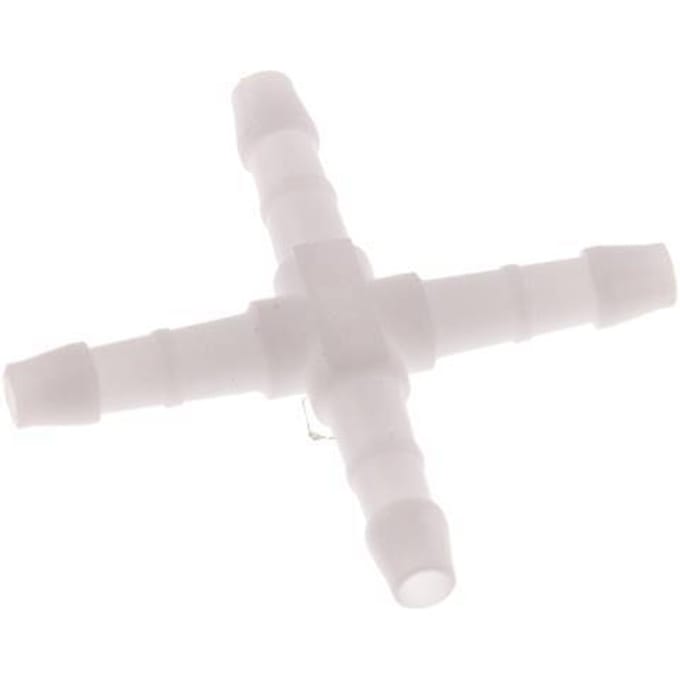 4 mm POM Kruis-Slangkoppeling [10 Stuks]