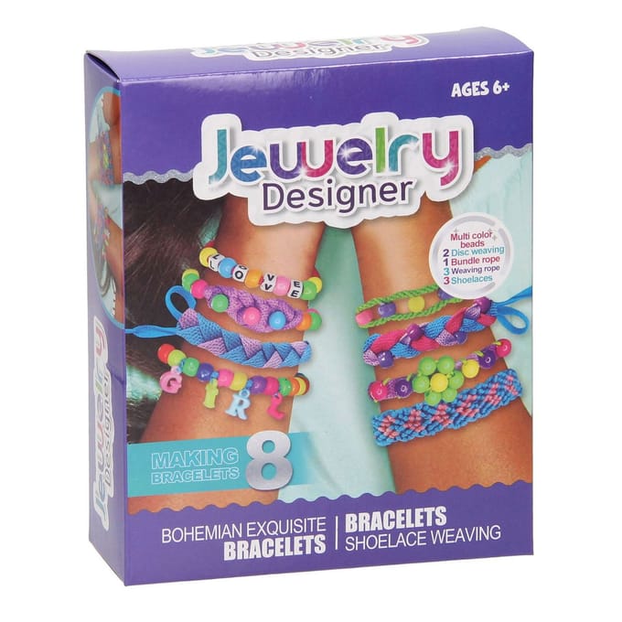 Lobbes sieraden designer knutselset - creatieve juwelen maken 8 stuks.