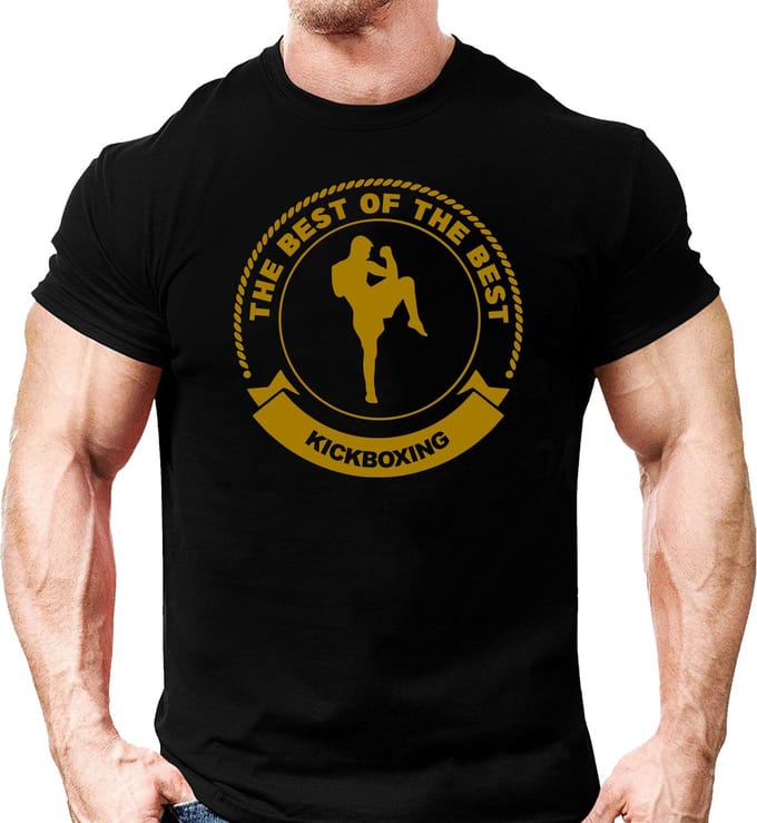 Kick Boxing T-shirt 100% cotton Boxing Kickboxing Gym Training
