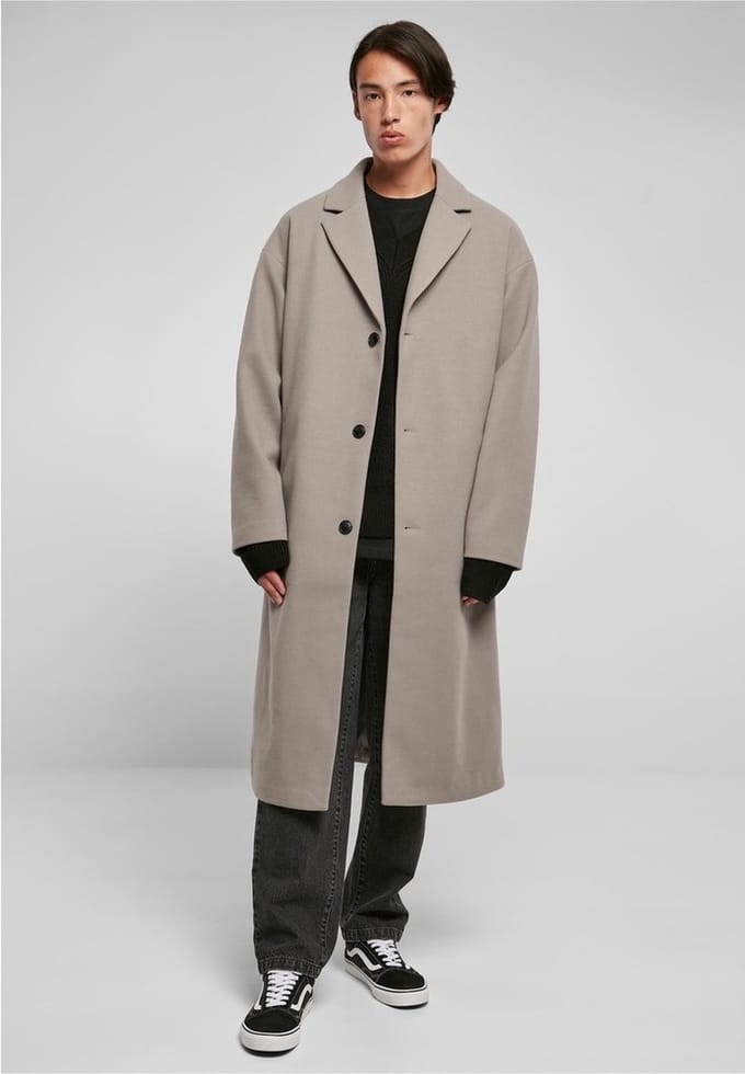 Urban Classics - Long Jas - L - Grijs