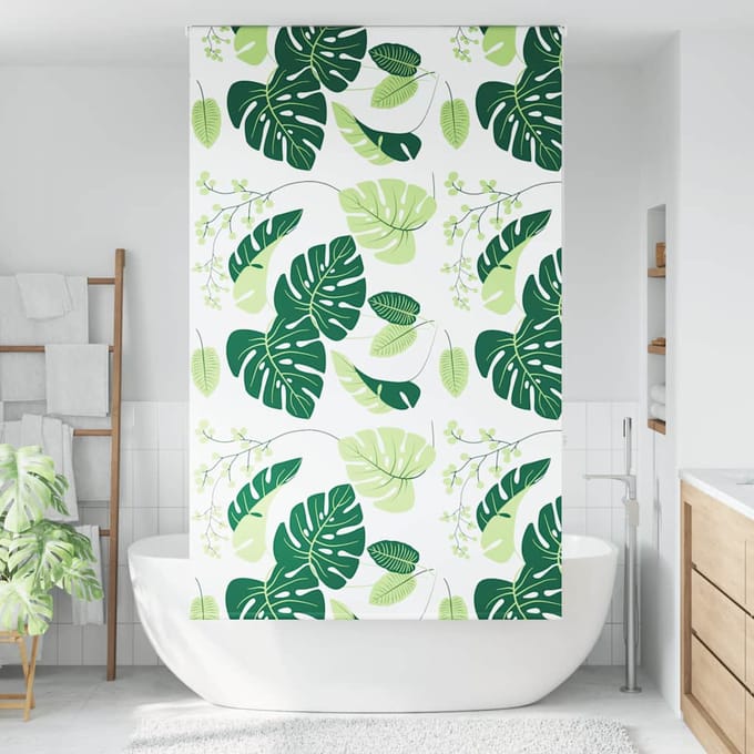 vidaXL - Doucherolgordijn - 120x240 - cm - stofbreedte - 116 - cm