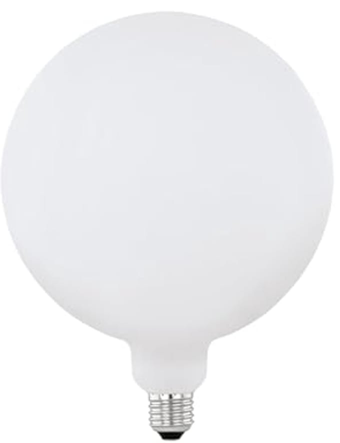 Dimbare LED lamp E27 - Edison globe gloeilamp - Extra groot - 4,5 Watt (40W) - Warm wit - Opaal glas