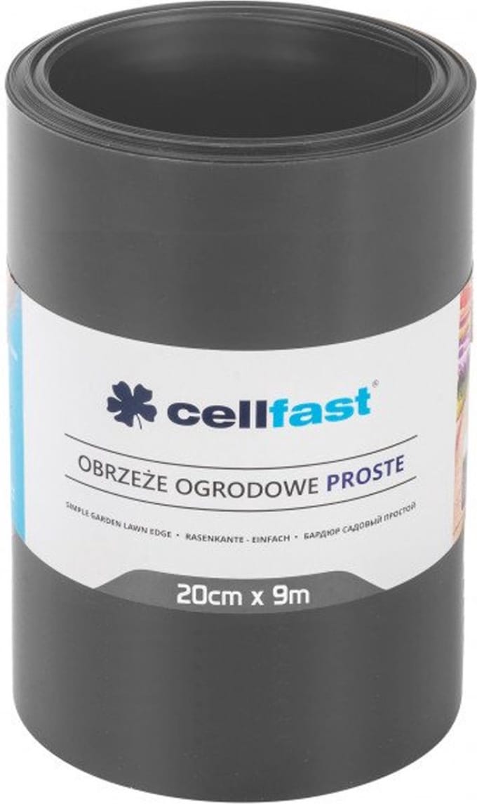 Cellfast - Gazonrand - Tuinranden 20 cm x 9 m | Tuin palissade - Grafietkleur