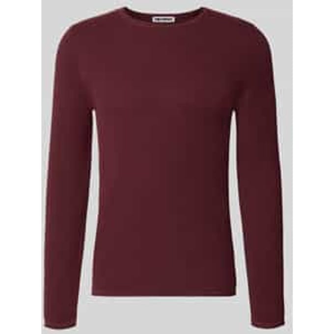 slim fit pullover van puur katoen