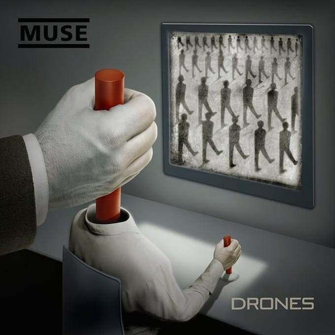 Disque LP MUSE - Drones 0825646121229 Warner Bros. Re 2015 UK Rock gray