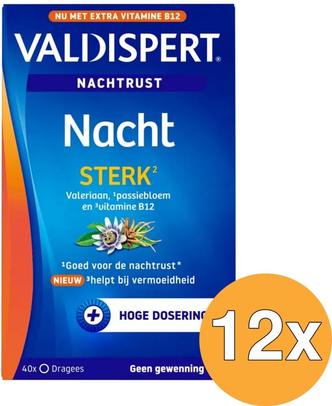 12x Valdispert Nacht Sterk (40 dragees)