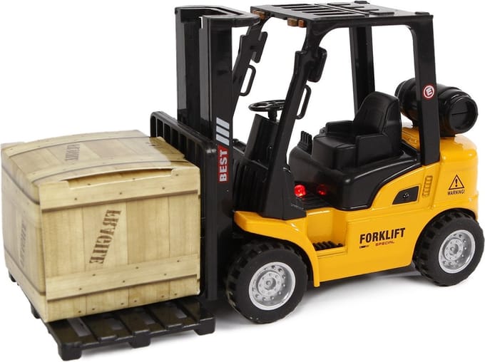 2-Play Vorkheftruck Pull-back - Met licht en geluid - 14 cm - Vanaf 4 jaar