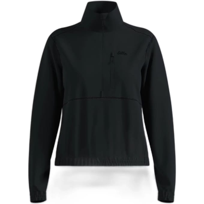 Odlo Classic Fleece Met Halve Rits Zwart L Vrouw