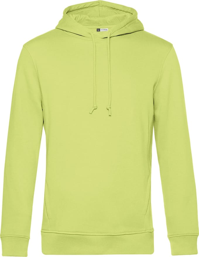 Organic Inspire Hooded° B&C Collectie maat L Limoengroen