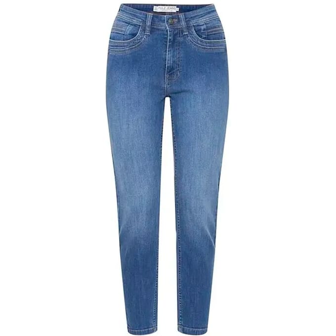 7/8 skinny jeans met hoge taille voor dames Pulz Jeans Katja