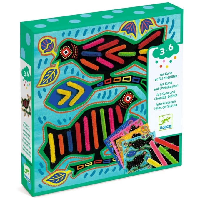 DJECO rijgen met chenilledraad 3 jr+