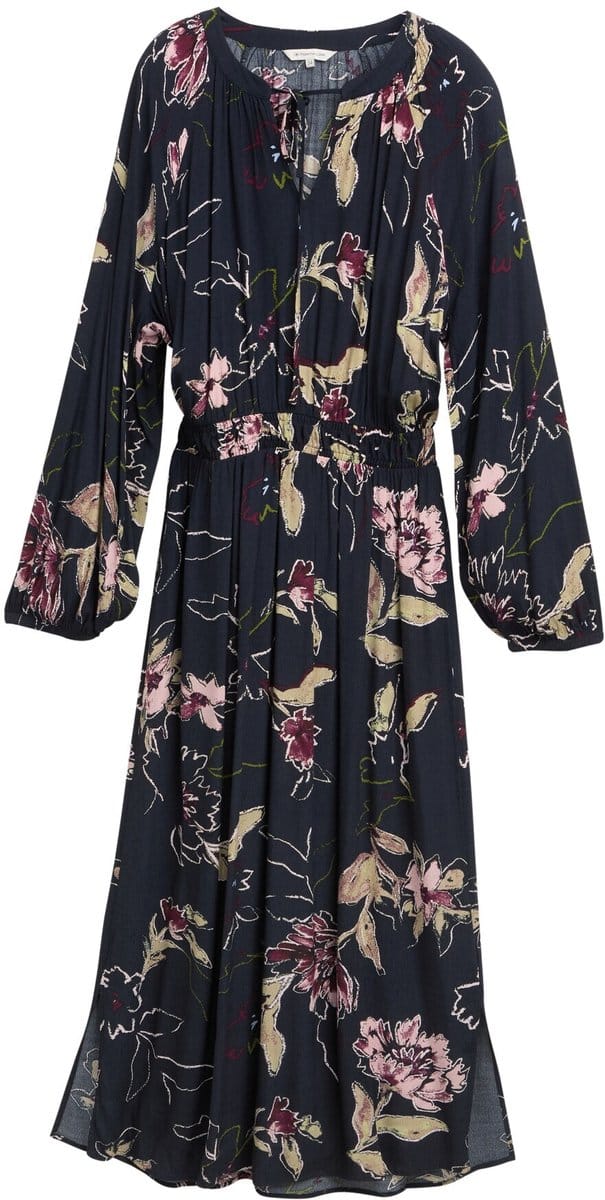 Tom Tailor - Maxi-jurk met bloemenpatroon - Maat 34 - big flower design