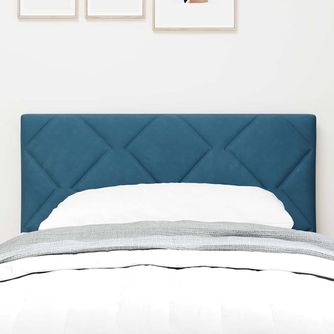 vidaXL - Hoofdbord - Donkerblauw - 80 - cm - Fluweel