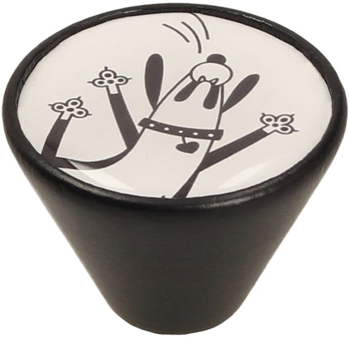 Gamet - Meubelknop - Houtdecor - Zwart Mat - Pies 2
