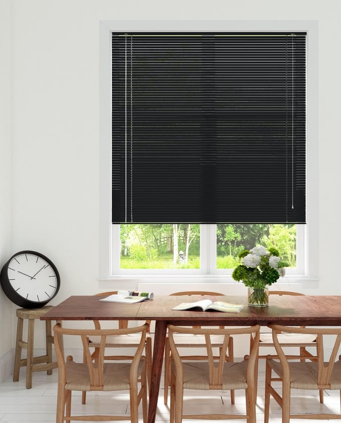 Decosol Jaloezie Horizontaal Aluminium Antraciet 25mm 180x180cm