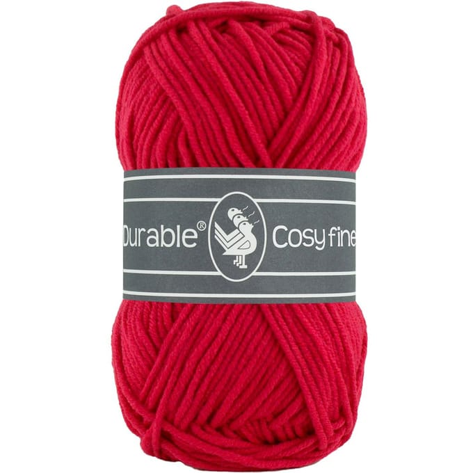Durable Cosy Fine - 317 deep red - Katoen/Acryl Garen