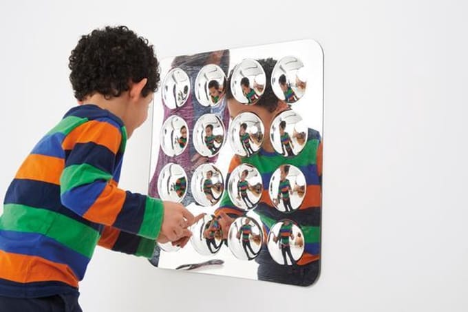 Eduplay spiegel wandspiegel convex 16 klein acryl voor kinderen.