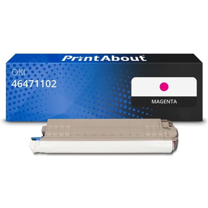 PrintAbout huismerk Toner 46471102 Magenta Geschikt voor OKI