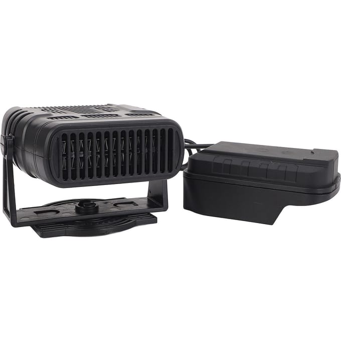 Ruimteverwarmer met Dubbele USB 2 Temperatuurinstellingen Draadloze Verwarmer voor BL1830 BL1850 BL1840 BL1845 BL1815 BL1820 BL1860B black