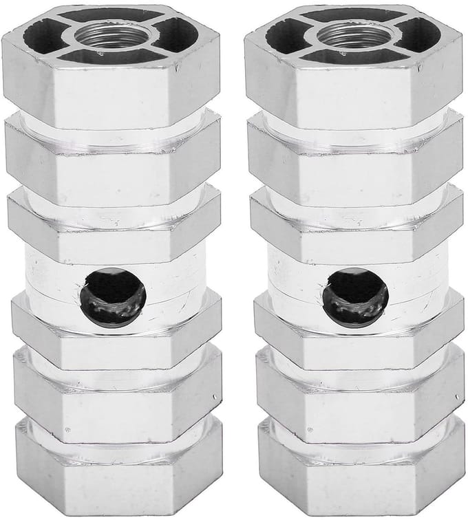 Fietssteunen - Fietsaccessoires - Mountainbiken - Antislip ontwerp - 2 stuks - Zilver
