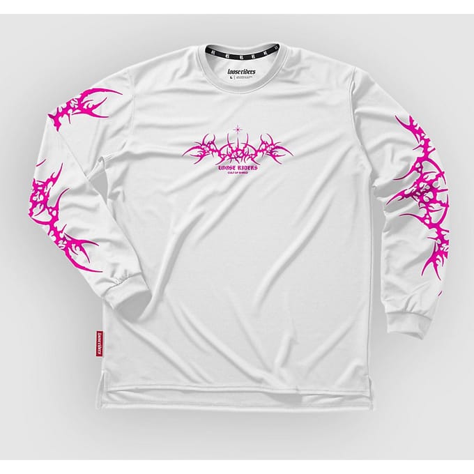 Loose Riders Tribe Long Sleeve Jersey wit