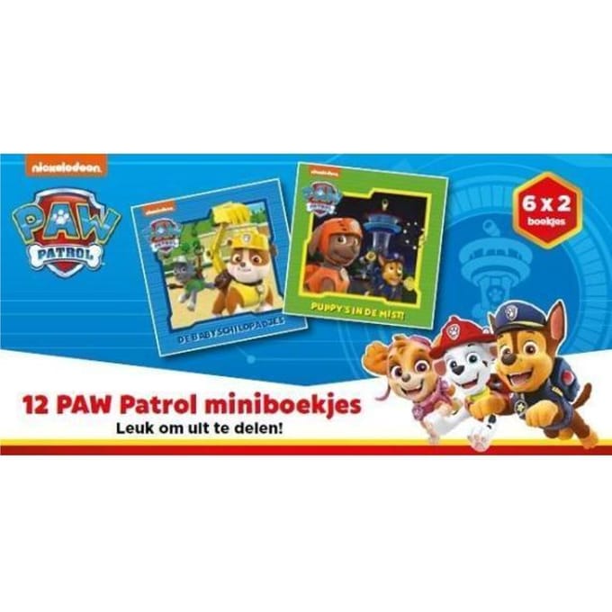Paw Patrol - Uitdeelboekjes (2x6) Kartonboekjes
