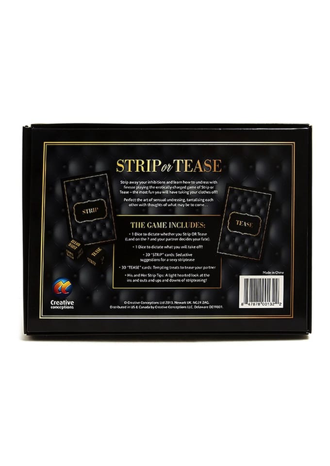 Adult Games - Strip or Tease - Sexy Dice Card Game