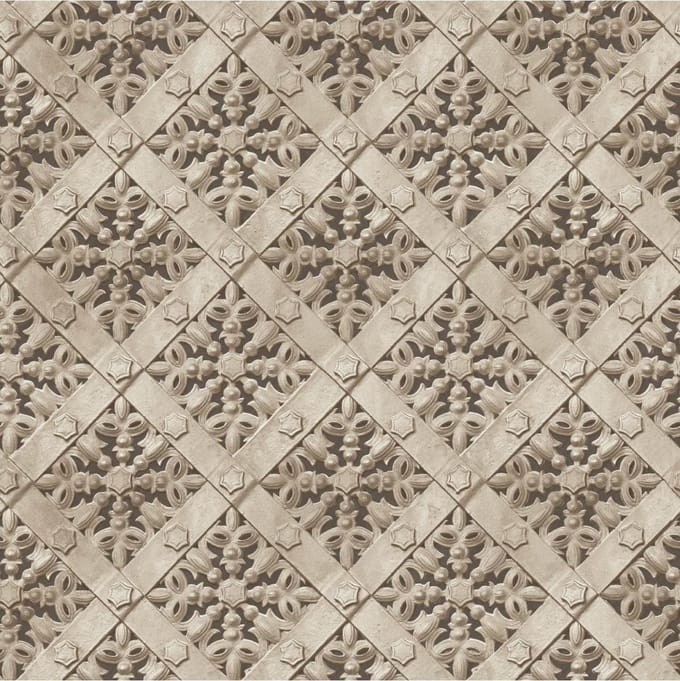 Horizons dessin beige (modern vliesbehang, beige)